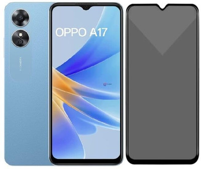 ECMERED Edge To Edge Tempered Glass for Oppo A17, OPPO A17(Pack of 1)