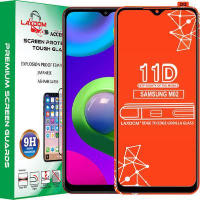 Laxdom Edge To Edge Tempered Glass for SAMSUNG GALAXY M02(Pack of 1)
