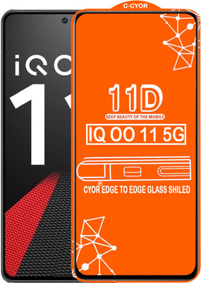 CYOR Edge To Edge Tempered Glass for IQOO 11 5G(Pack of 1)