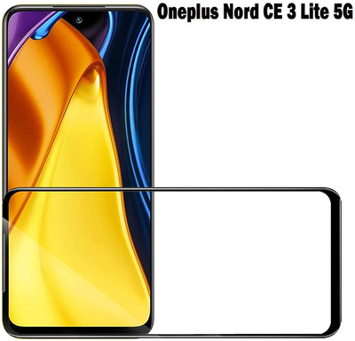 welldesign Edge To Edge Tempered Glass for Oneplus Nord CE 3 Lite 5G(Pack of 1)