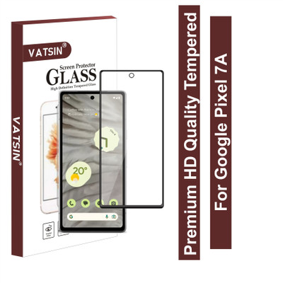 Vatsin Edge To Edge Tempered Glass for Google Pixel 7A, Primium Quality HD Tempered Glass for Google Pixel 7A(Pack of 1)