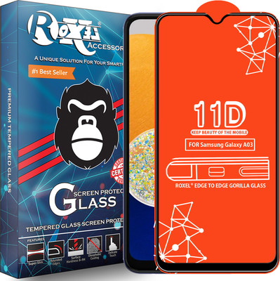 Roxel Edge To Edge Tempered Glass for Samsung Galaxy A03(Pack of 1)