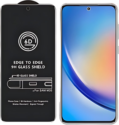 Skyforce Edge To Edge Tempered Glass for Samsung Galaxy M35 5G, Samsung M35 5G, 6D Tempered Glass(Pack of 1)
