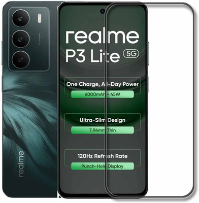 NSTAR Edge To Edge Tempered Glass for realme P3 Lite 5G(Pack of 1)