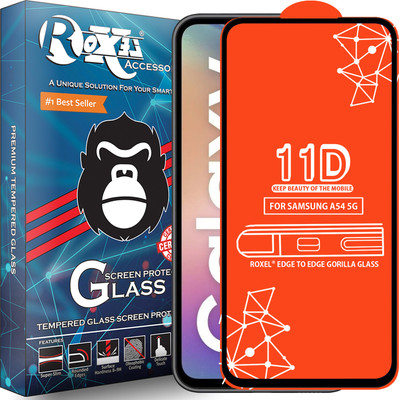 Roxel Edge To Edge Tempered Glass for Samsung A54 5G(Pack of 1)