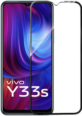 RCHJV Edge To Edge Tempered Glass for vivo Y33S(Pack of 1)