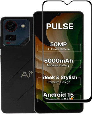 DSCASE Edge To Edge Tempered Glass for Ai+ Pulse, Ai+ Nova 5G(Pack of 1)