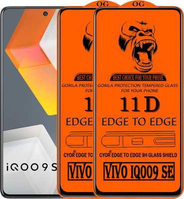 CYOR Edge To Edge Tempered Glass for VIVO IQ009 SE(Pack of 2)
