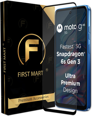 FIRST MART Edge To Edge Tempered Glass for Motorola G45 5G, Moto G45 5G, Motorola G45, Moto G45(Pack of 1)