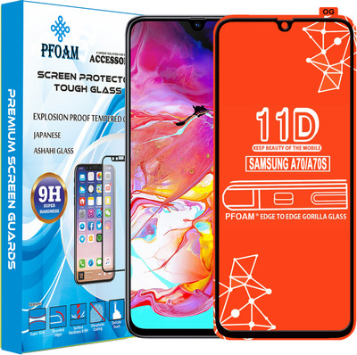 PFOAM Edge To Edge Tempered Glass for SAMSUNG GALAXY A70(Pack of 1)