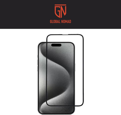 GLOBAL NOMAD Edge To Edge Tempered Glass for APPLE iPhone 15 Pro Max, iPhone 15 Pro Max(Pack of 1)