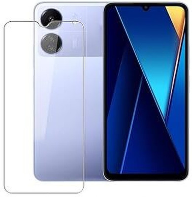 COVERLINE Edge To Edge Tempered Glass for POCO C65 Full Coverage Screen Protector Tempered Glass(Pack of 1)