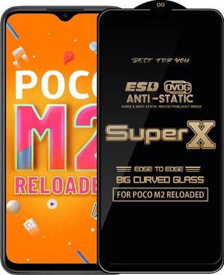 Qyist Edge To Edge Tempered Glass for POCO M2 RELOADED(Pack of 1)