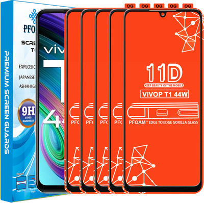 PFOAM Edge To Edge Tempered Glass for VIVO T1 44W(Pack of 5)