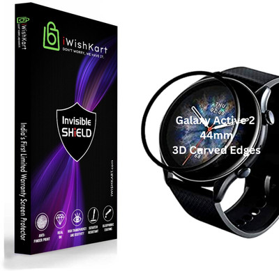 iWishKart Edge To Edge Screen Guard for Samsung Galaxy Watch Active 2 44mm, Active2 44mm, 3D Curved Original Premium Screen Guard Protector (PMMA)| Edge to Edge Protection | NOT Tempered GLASS | SmartWatch NOT included(Pack of 1)