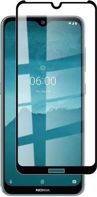 HEYANSH CREATION Edge To Edge Tempered Glass for NOKIA 6.2/7.2 with 9h hardness Edge to Edge Coverage and Easy Installation Kit, Pack of 1(Pack of 1)