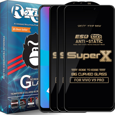 Roxel Edge To Edge Tempered Glass for VIVO V9 PRO(Pack of 3)
