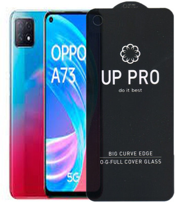 S-Softline Edge To Edge Tempered Glass for Oppo A73 5G, Edge to Edge HD Quality Full Screen Coverage With Camera Cut(Pack of 1)