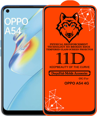 DeepzHub Edge To Edge Tempered Glass for OPPO A54 4G(Pack of 1)