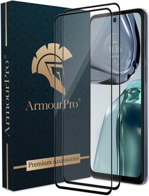 ArmourPro Edge To Edge Tempered Glass for Motorola G62 5G, Moto G62 5G, Motorola G71(Pack of 2)