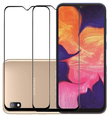 KARTRAY Edge To Edge Tempered Glass for Samsung Galaxy A10(Pack of 2)