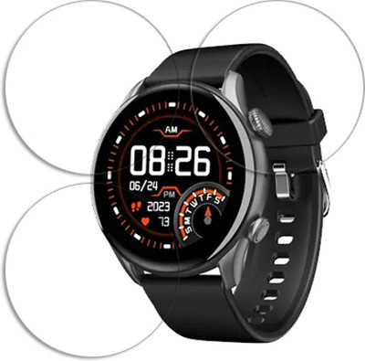 SOMTONE Edge To Edge Tempered Glass for boAt Lunar Space 40mm SMARTWATCH SCREEN GUARD(Pack of 3)