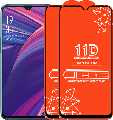 Qyist Edge To Edge Tempered Glass for Oppo R17 Pro(Pack of 2)