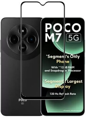 INFISRI Edge To Edge Tempered Glass for Poco M7 5G,Redmi 14c 5G,Poco C75 , Redmi A4 5G(Pack of 1)
