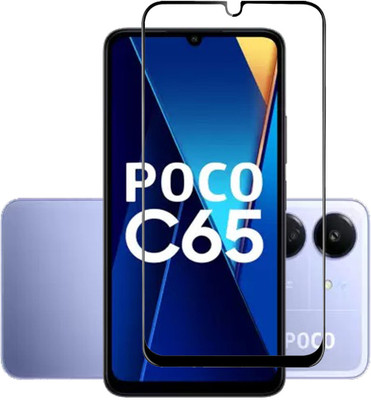 NKCASE Edge To Edge Tempered Glass for Poco C65, Redmi 13C, (4G)(Pack of 1)