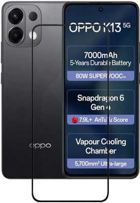 Bodoma Edge To Edge Tempered Glass for OPPO K13 5G(Pack of 1)