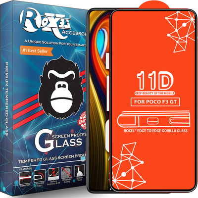 Roxel Edge To Edge Tempered Glass for Poco F3 Gt 5G(Pack of 1)