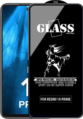 Qyist Edge To Edge Tempered Glass for REDMI 10 PRIME(Pack of 1)