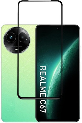 NIMMIKA ENTERPRISES Edge To Edge Tempered Glass for Realme C67 5G(Comprehensive protection | High-quality material | Multi-layered coating | Clear and smooth surface | Thin and lightweight | Easy to install)(Pack of 1)