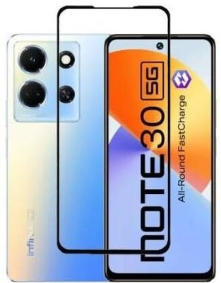 1DOLLAR Edge To Edge Tempered Glass for Infinix Note 30 5G-Additional features: Bubble proof, Scratch resistant, Anti fingerprint, Anti-glare, Anti-shatter, Touch sensitive Advanced HD+ 9H Screen Protector with Easy Installation(Pack of 1)