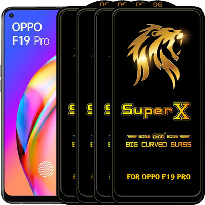 PFOAM Edge To Edge Tempered Glass for OPPO F19 PRO(Pack of 4)