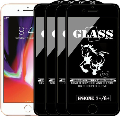 PFOAM Edge To Edge Tempered Glass for Apple iPhone 8 Plus(Pack of 4)
