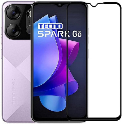 MD SmartBuy Edge To Edge Tempered Glass for Tecno Spark Go (2023)(Pack of 1)