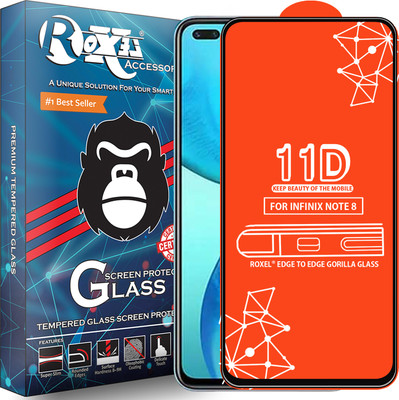 Roxel Edge To Edge Tempered Glass for Infinix Note 8(Pack of 1)