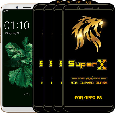 PFOAM Edge To Edge Tempered Glass for Oppo F5(Pack of 4)