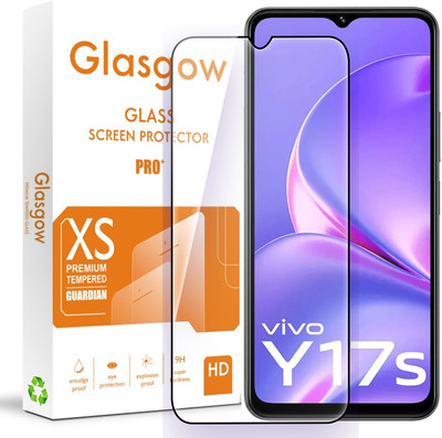 Glasgow Edge To Edge Tempered Glass for Vivo Y17s(Pack of 1)