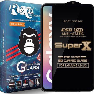 Roxel Edge To Edge Tempered Glass for SAMSUNG A54 5G(Pack of 1)
