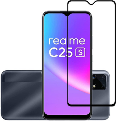 EITANSHA CREATION Edge To Edge Tempered Glass for realme c25s, Realme C25S(Pack of 1)