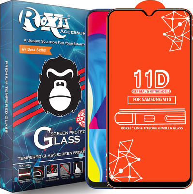 Roxel Edge To Edge Tempered Glass for Samsung Galaxy M10(Pack of 1)