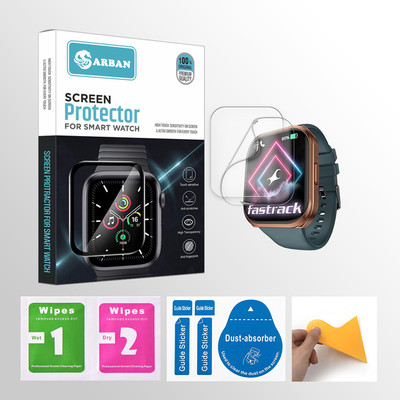 ARBAN Edge To Edge Tempered Glass for Fastrack Limitless FS1 1.95 inch Smartwatch 2 PROTECTOR + 2 WIPES + 2 DUST REMOVAL STICKER + 1 WIPER(Pack of 2) ARBAN Edge To Edge Tempered Glass for Fastrack Limitless FS1 1.95 inch Smartwatch 2 PROTECTOR + 2 WIPES + 2 DUST REMOVAL STICKER + 1 WIPER(Pack of 2)