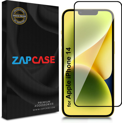 Zapcase Edge To Edge Tempered Glass for Apple iPhone 14(Pack of 1)