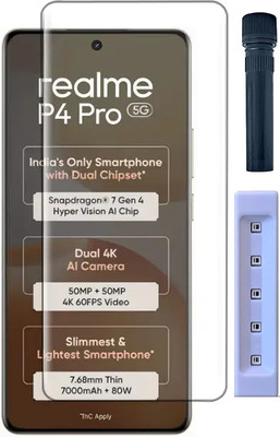 VALKAR Edge To Edge Tempered Glass for Realme P4 Pro 5G(Pack of 1)