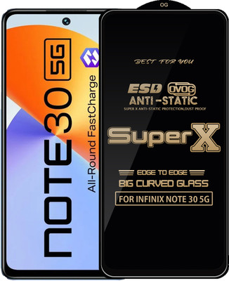 Qyist Edge To Edge Tempered Glass for INFINIX NOTE 30 5G(Pack of 1)