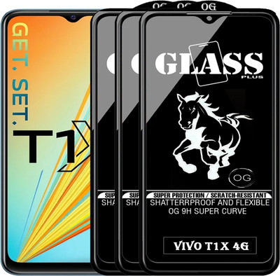 PFOAM Edge To Edge Tempered Glass for VIVO T1X 4G(Pack of 3)