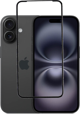KMPERED Edge To Edge Tempered Glass for IPHONE 16 PLUS, iphone 16 plus, IPHONE 16 +, iphone 16 +(Pack of 1)