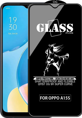 Qyist Edge To Edge Tempered Glass for OPPO A15S(Pack of 1)
